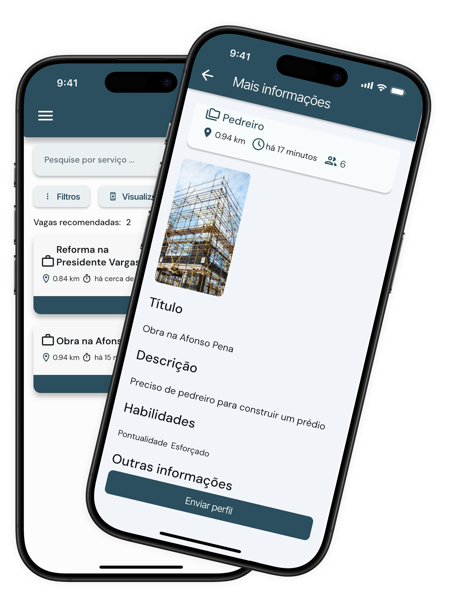 Prévia do aplicativo Worklinks